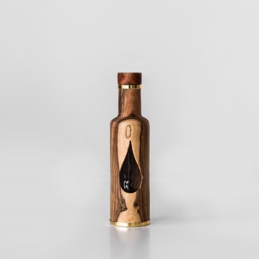 Olive wood Bottle Without content - Olive drop Design - 50 ml